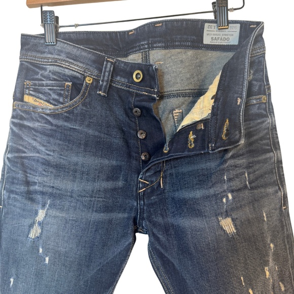 Diesel SadDo Slim Straight Distressed Jeans W26 L32 - Picture 3 of 15